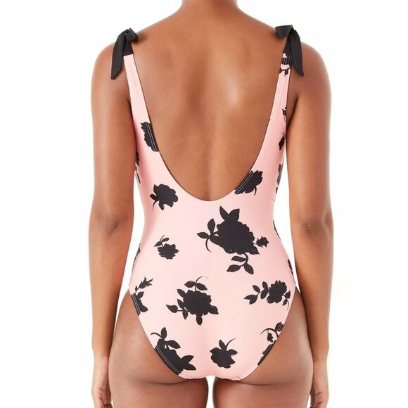 Kate Spade New York Printed Bow-Strap One-Piece Swimsuit - Picture 11 of 11